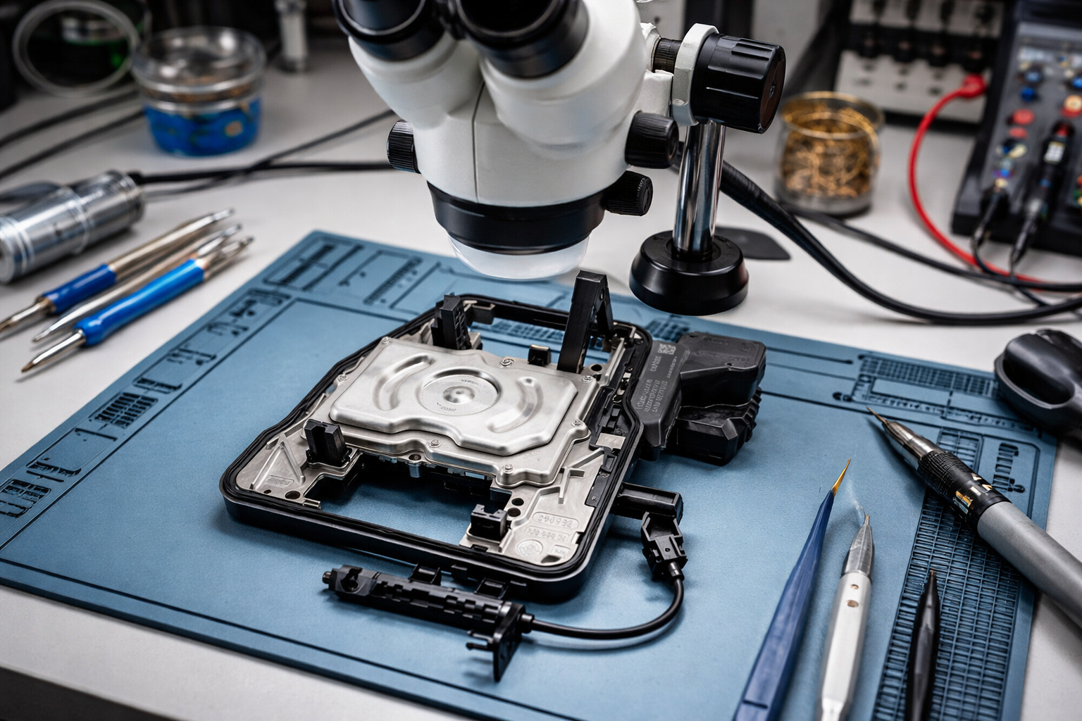 DQ200 TCM repair bench setup